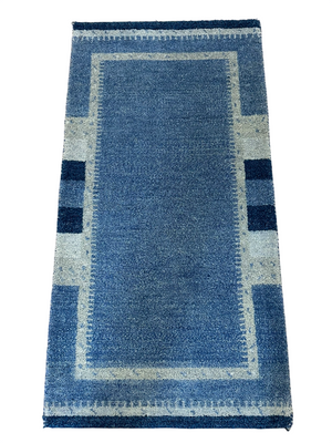 Handgeknüpfter Gabbeh Teppich Indien 140 x 73 cm