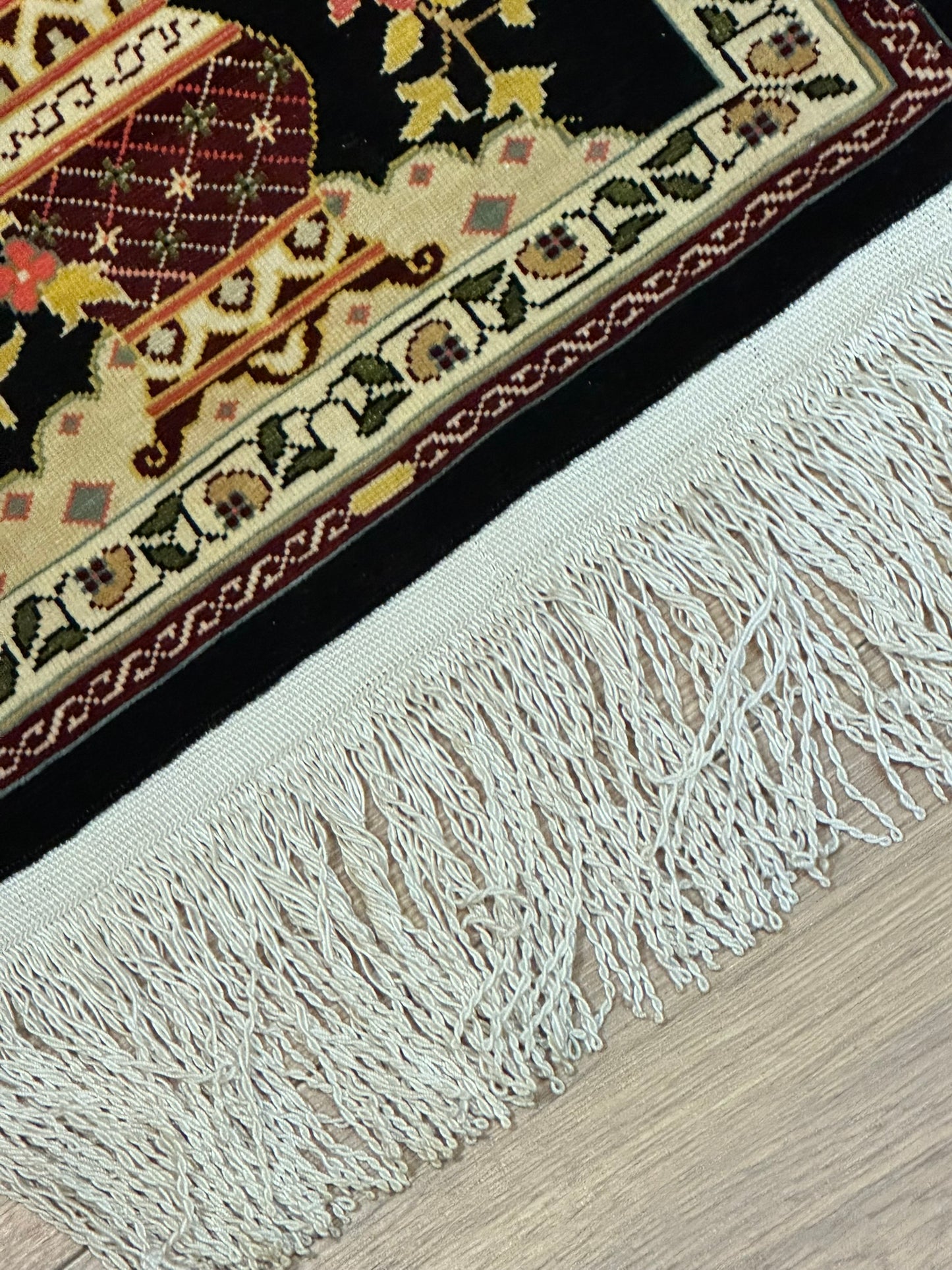 Orientteppich handgeknüpft Hereke Seide Lebensbaum 40x30 cm