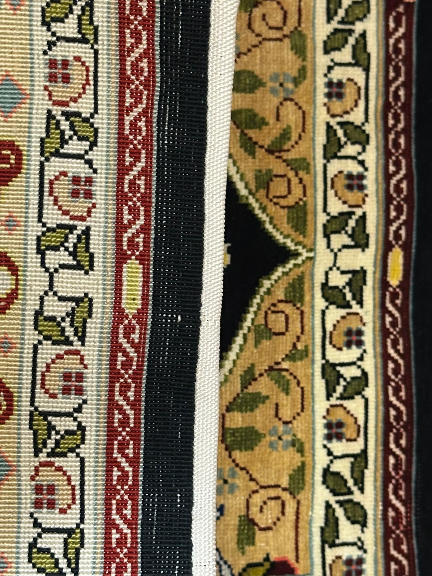 Orientteppich handgeknüpft Hereke Seide Lebensbaum 40x30 cm