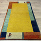 Handgeknüpfter Gabbeh Teppich Indien 135 x 72 cm