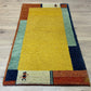Handgeknüpfter Gabbeh Teppich Indien 135 x 72 cm
