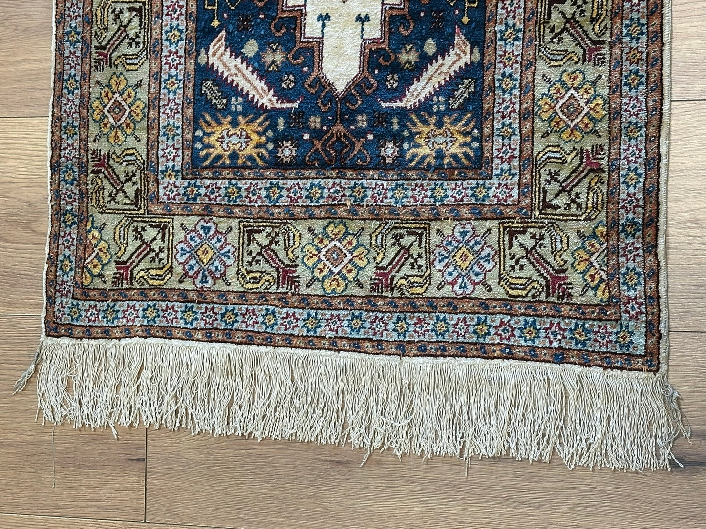 Orientteppich handgeknüpft Hereke Seide Lebensbaum 48x58 cm