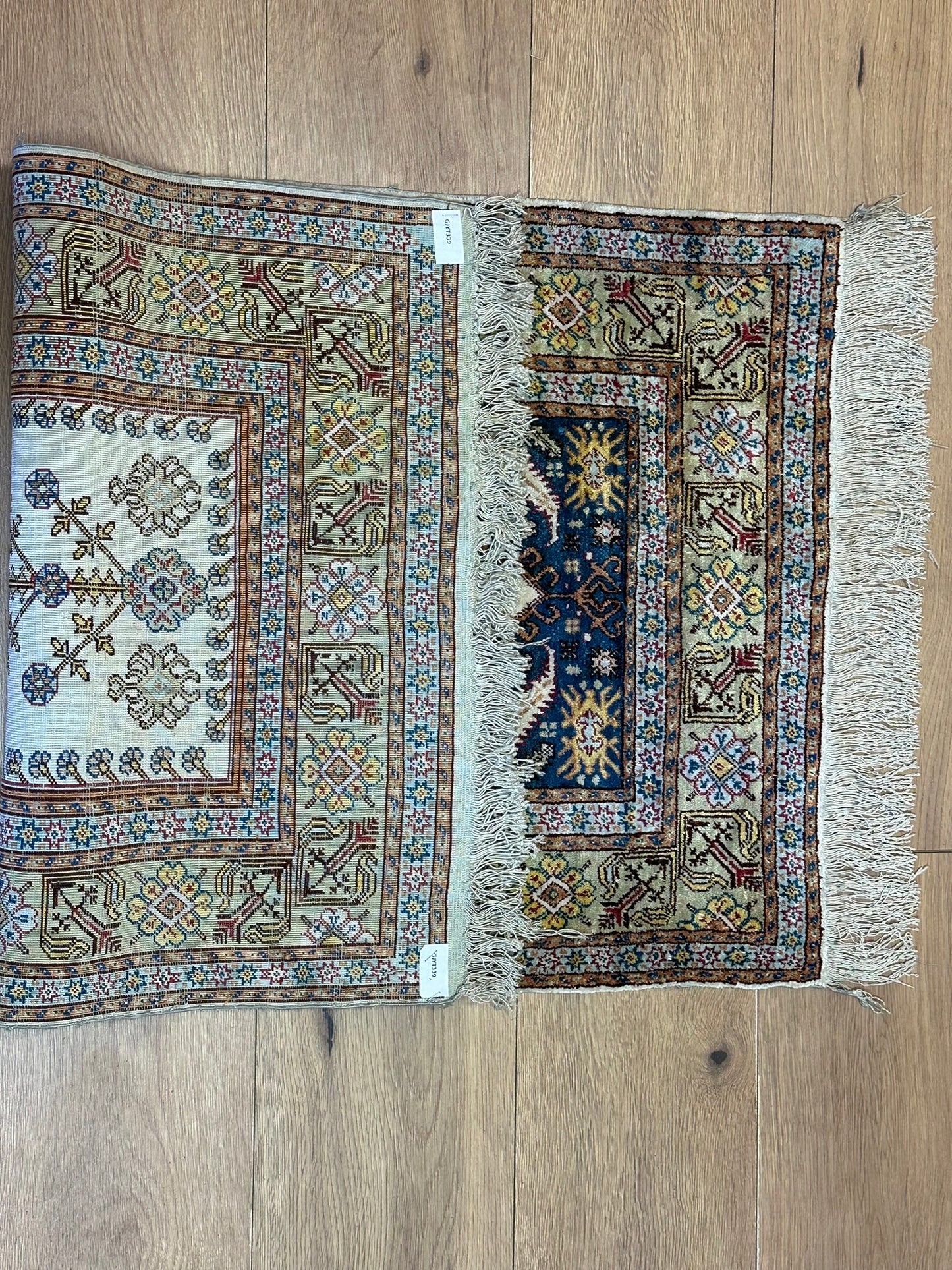 Orientteppich handgeknüpft Hereke Seide Lebensbaum 48x58 cm