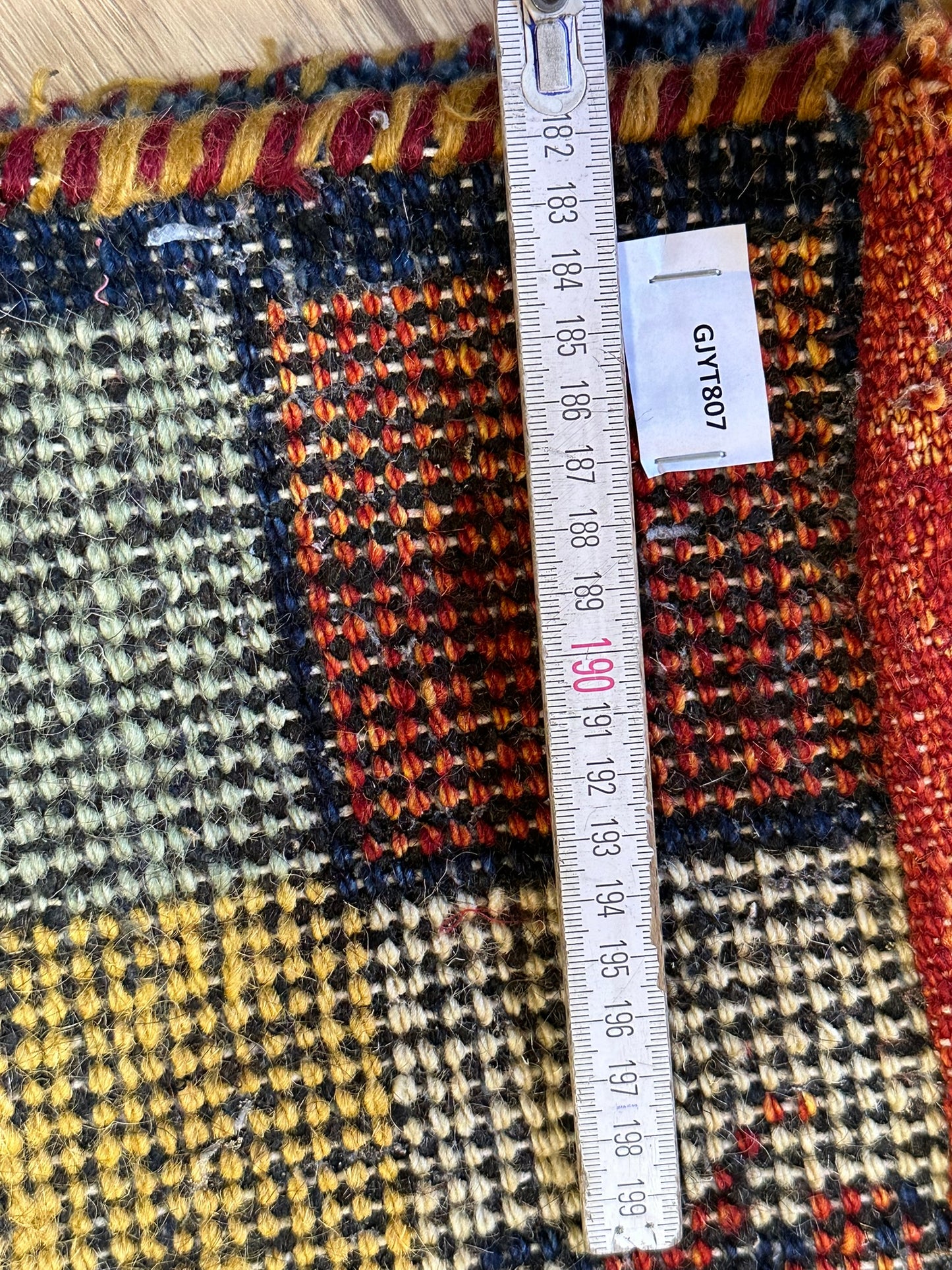 Handgeknüpfter Gabbeh Teppich Indien 135 x 72 cm