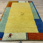 Handgeknüpfter Gabbeh Teppich Indien 140 x 70 cm