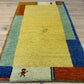 Handgeknüpfter Gabbeh Teppich Indien 140 x 70 cm