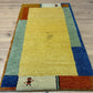 Handgeknüpfter Gabbeh Teppich Indien 140 x 70 cm
