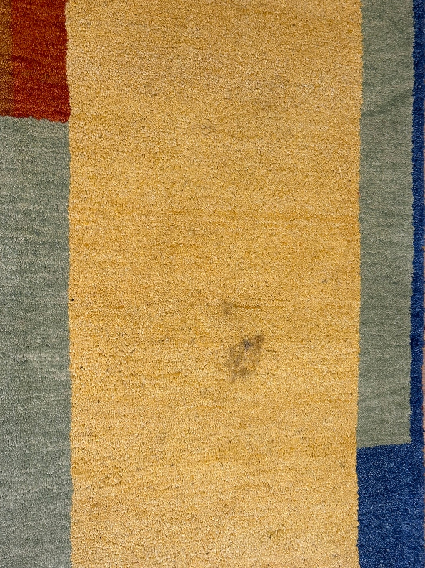 Handgeknüpfter Gabbeh Teppich Indien 140 x 70 cm