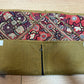 Antik Orientteppich handgeknüpft Turkmen Kelim Textil 40x40 cm