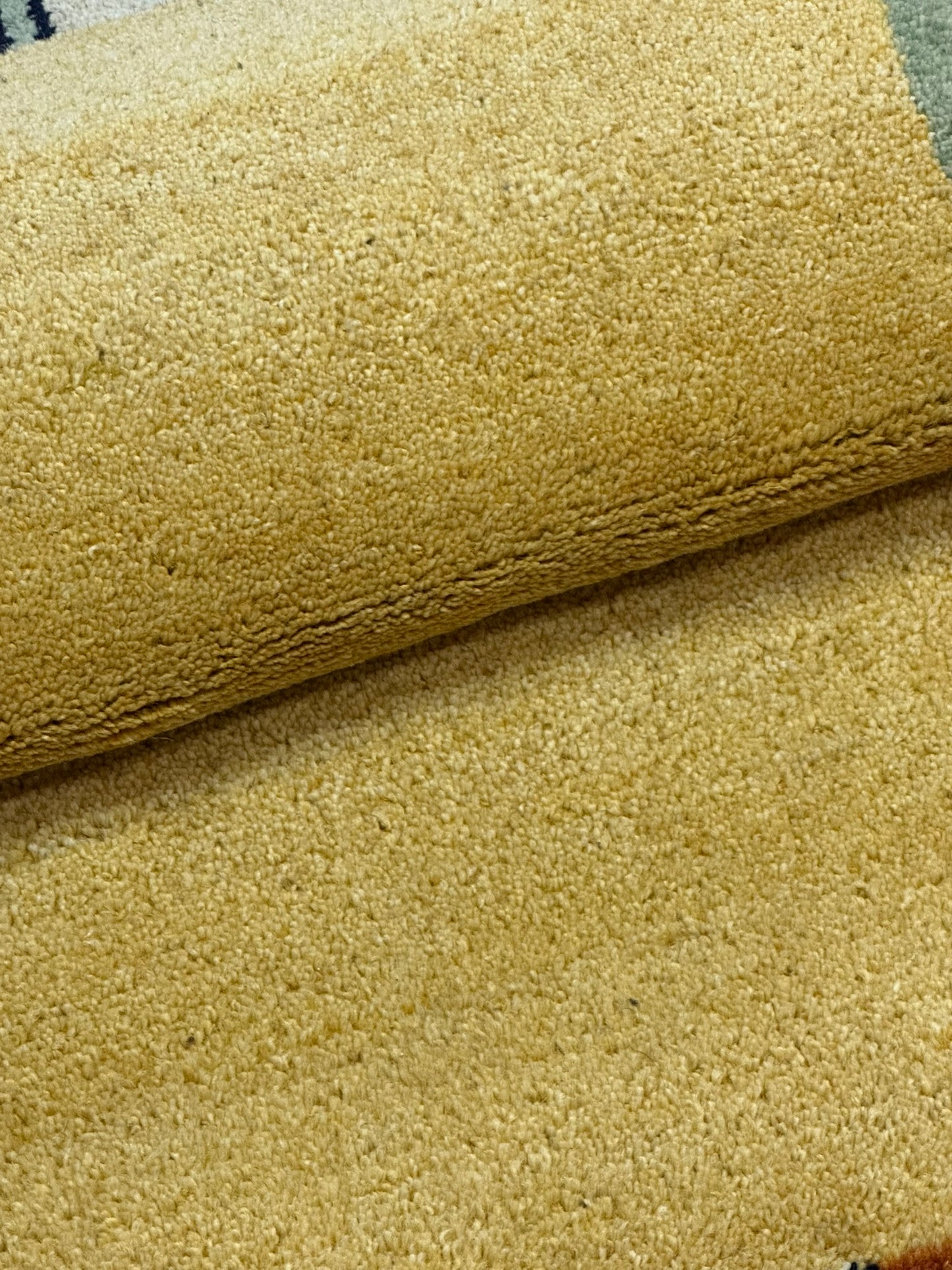 Handgeknüpfter Gabbeh Teppich Indien 140 x 70 cm