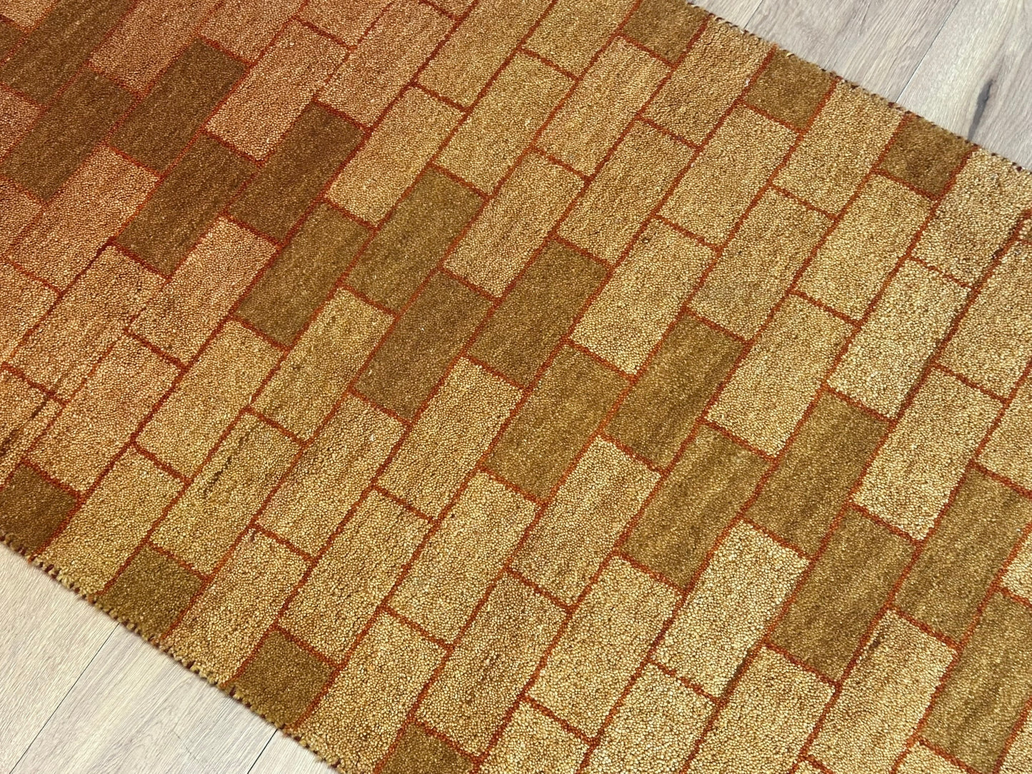 Handgeknüpfter Gabbeh Teppich Indien 160 x 92 cm