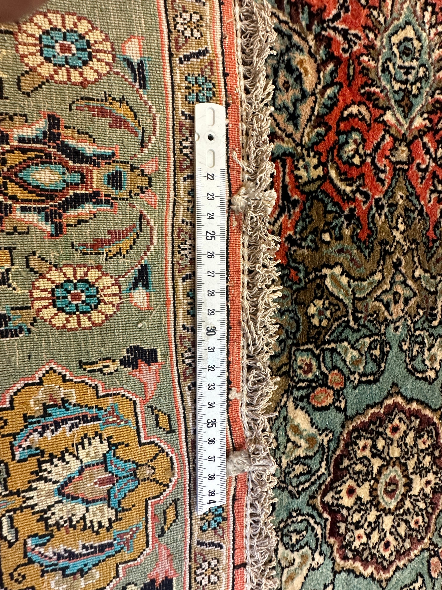 Handgeknüpfter Perser Orientteppich - Feiner Ghom Seidenteppich 160x105cm
