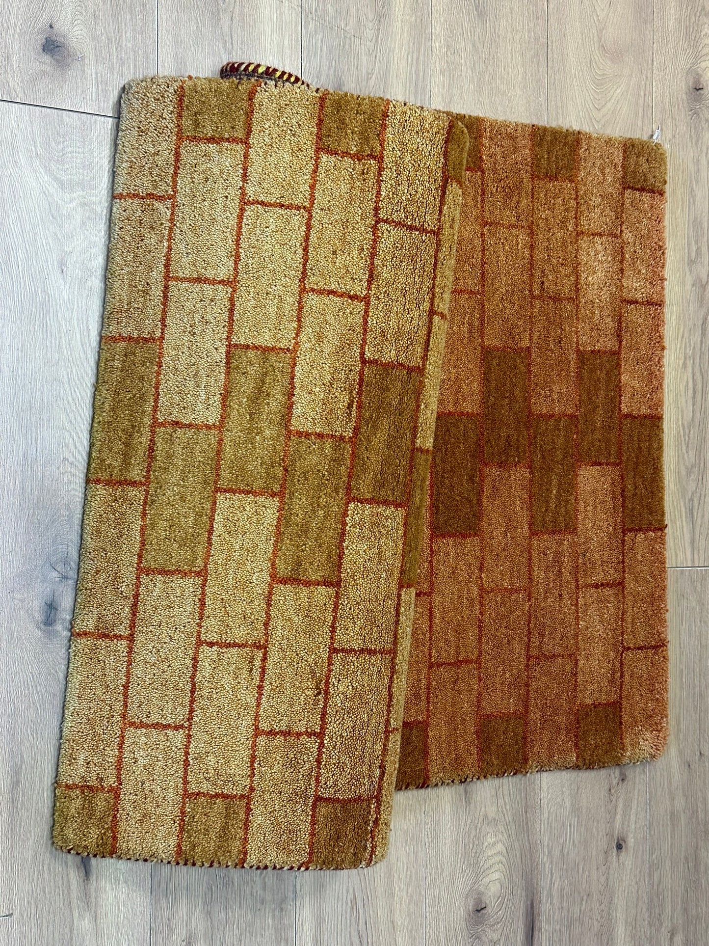 Handgeknüpfter Gabbeh Teppich Indien 160 x 92 cm