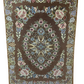 Orientteppich handgeknüpft Isfahan 87x65 cm Korkwolle Seide
