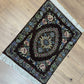 Orientteppich handgeknüpft Isfahan 87x65 cm Korkwolle Seide