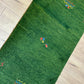 Handgeknüpfter Gabbeh Teppich Indien 120 x 60 cm
