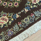 Orientteppich handgeknüpft Isfahan 87x65 cm Korkwolle Seide