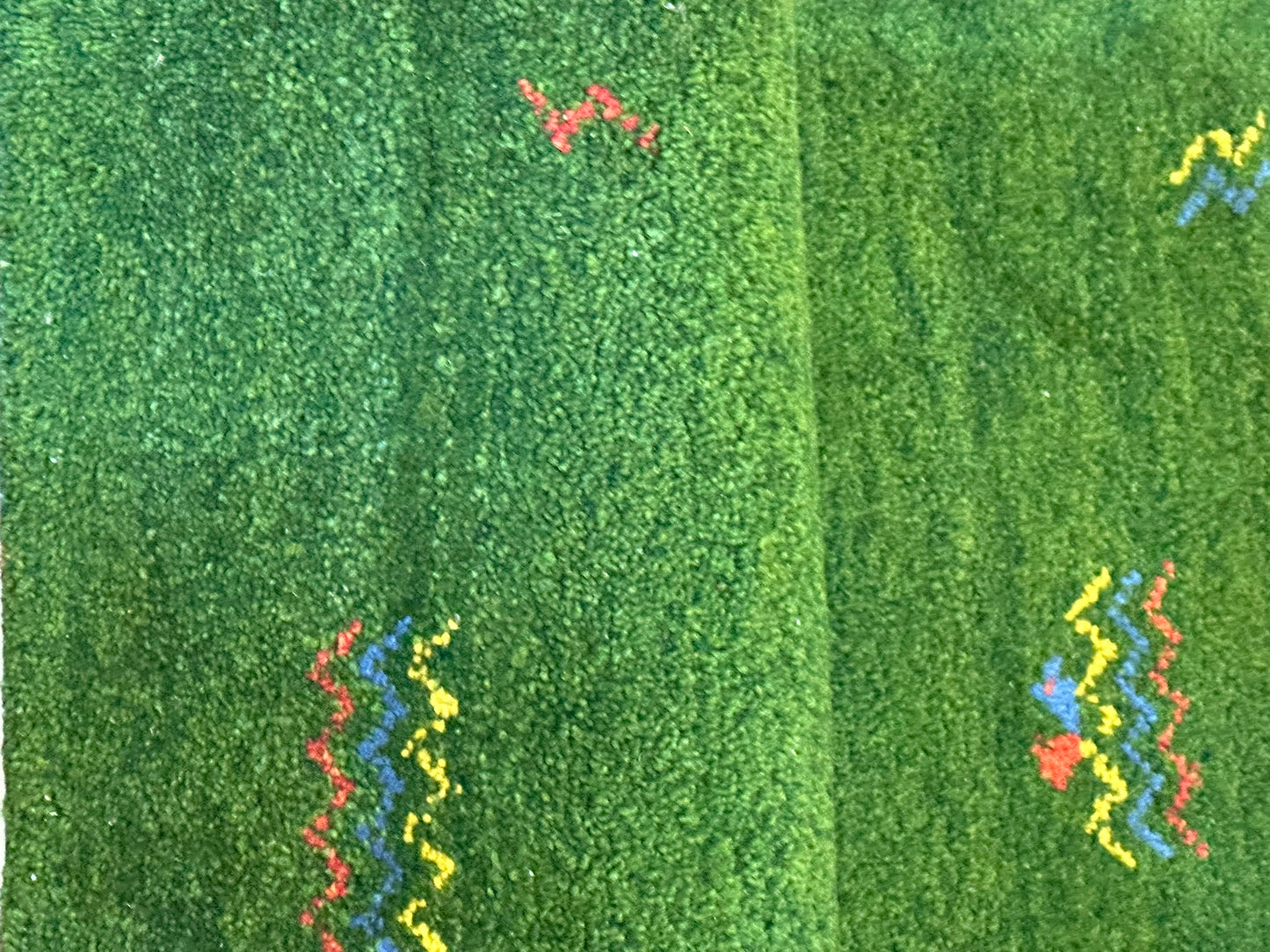 Handgeknüpfter Gabbeh Teppich Indien 120 x 60 cm