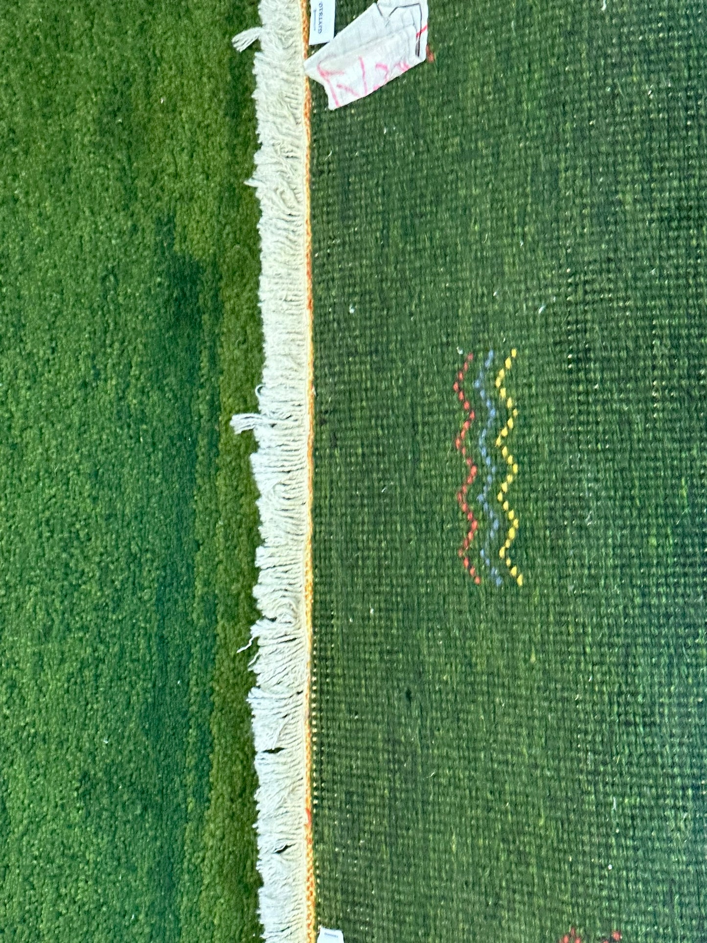 Handgeknüpfter Gabbeh Teppich Indien 120 x 60 cm