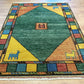 Handgeknüpfter Gabbeh Teppich Indien 182 x 128 cm