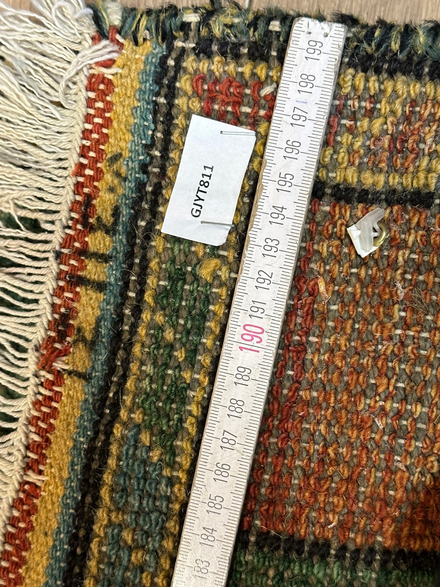 Handgeknüpfter Gabbeh Teppich Indien 182 x 128 cm