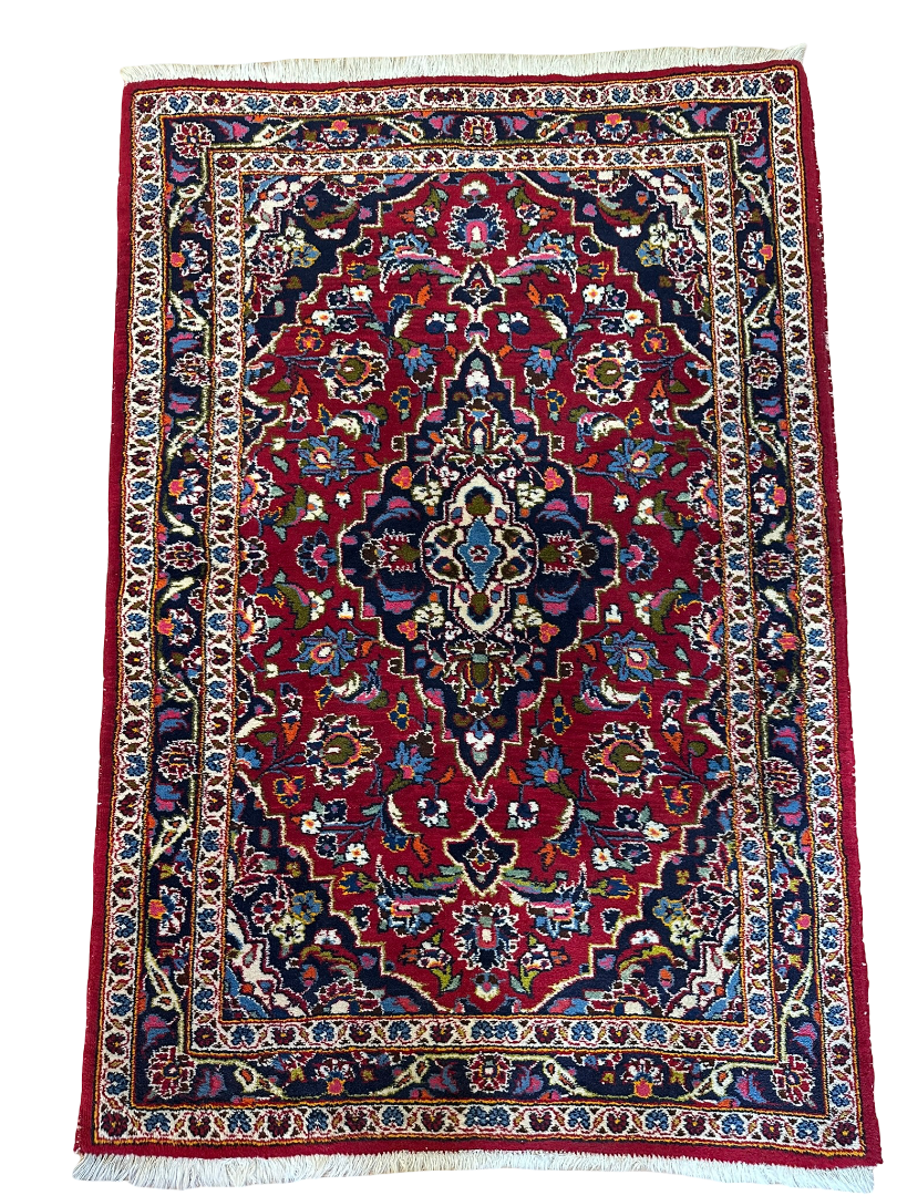 Orientteppich handgeknüpft Keschan Brücke 150x100 cm