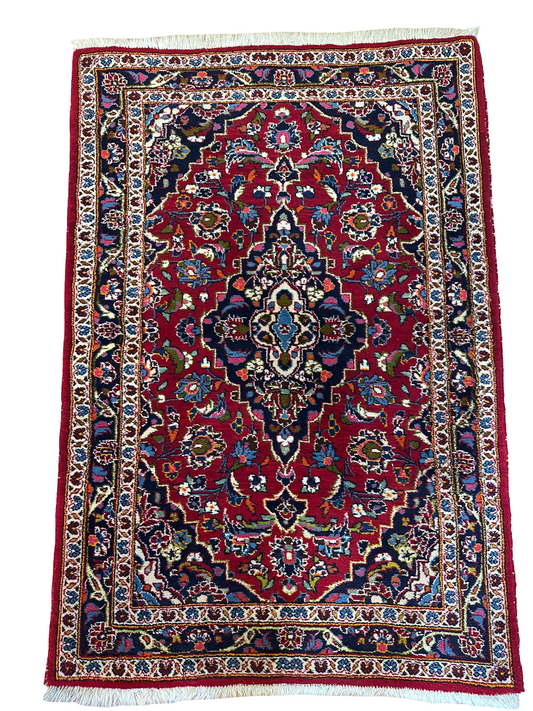 Orientteppich handgeknüpft Keschan Brücke 150x100 cm
