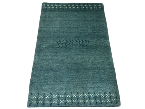 Handgeknüpfter Gabbeh Teppich Indien 151 x 94 cm