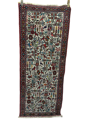 Orientteppich handgeknüpft Hamadan Läufer 150x100 cm