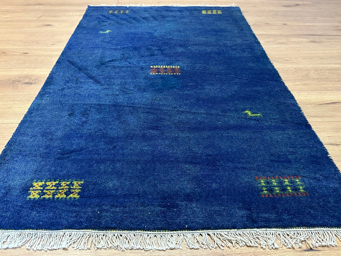 Gabbeh Teppich handgeknüpft Indien 163 x 90 cm