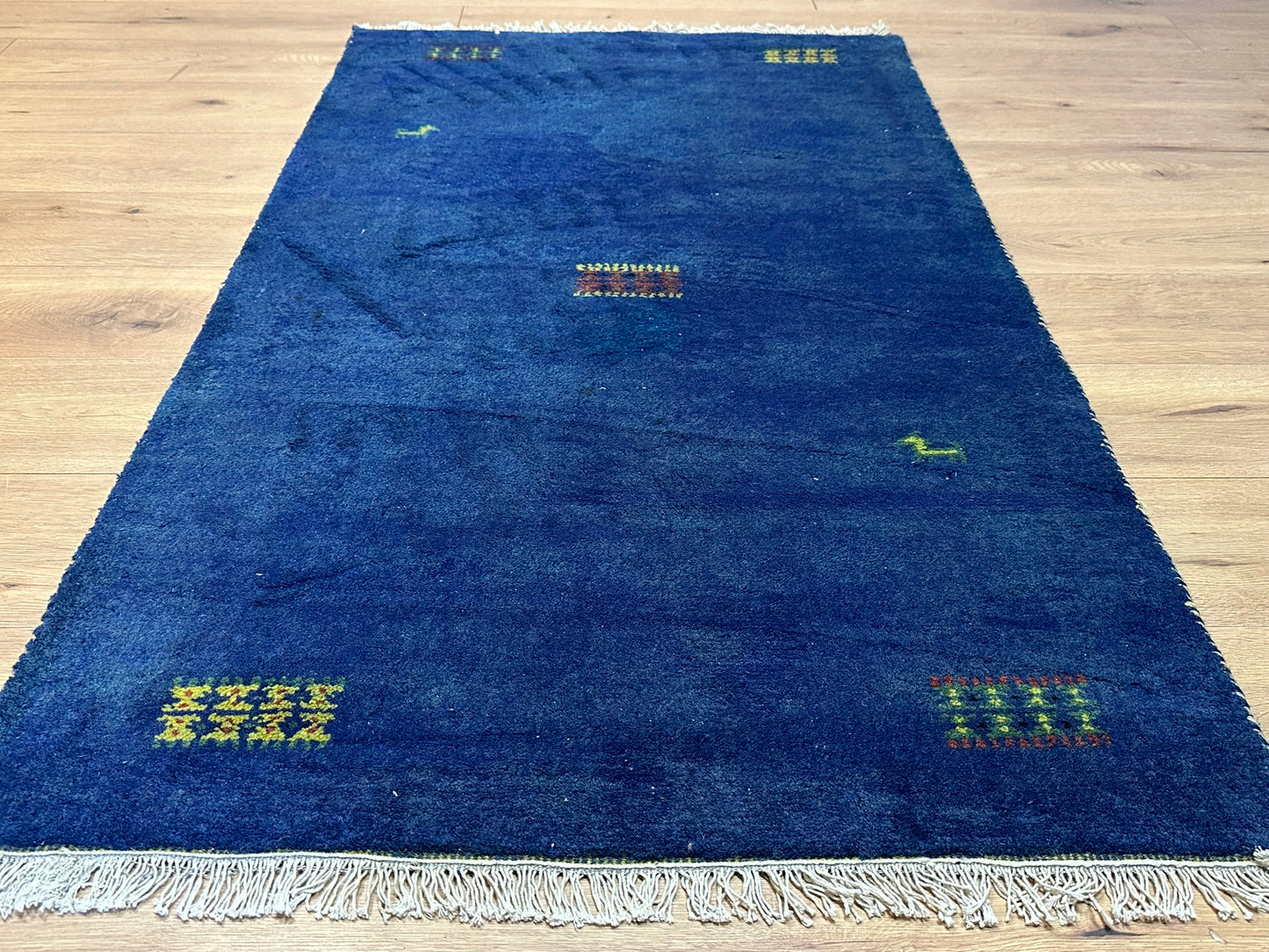 Gabbeh Teppich handgeknüpft Indien 163 x 90 cm