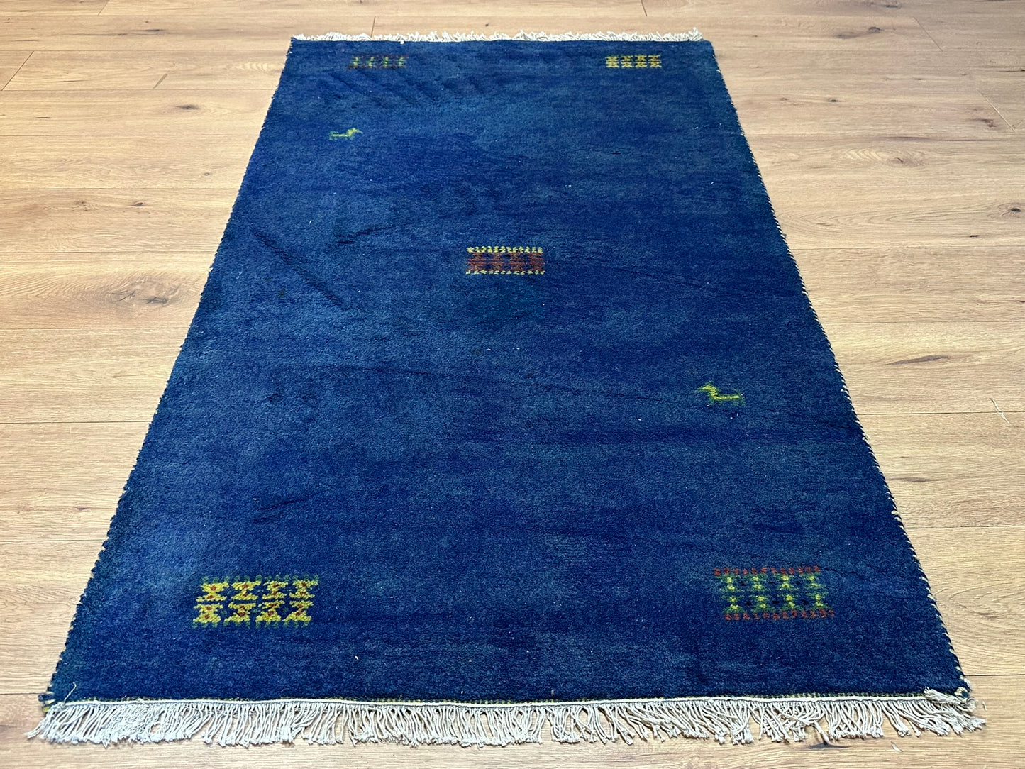 Gabbeh Teppich handgeknüpft Indien 163 x 90 cm