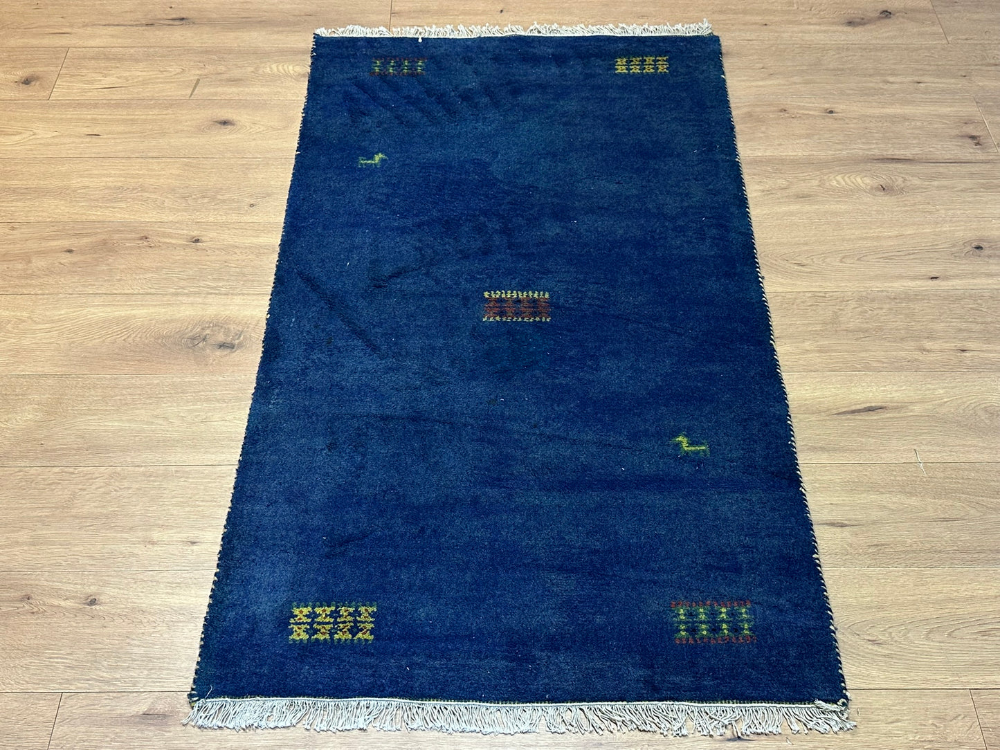 Gabbeh Teppich handgeknüpft Indien 163 x 90 cm