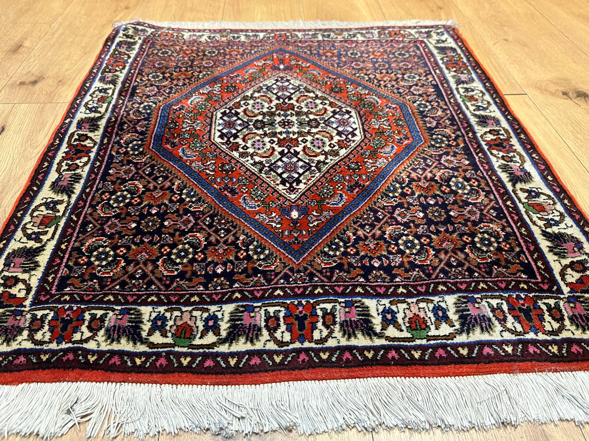 Orientteppich handgeknüpft Bidjar 87x77 cm