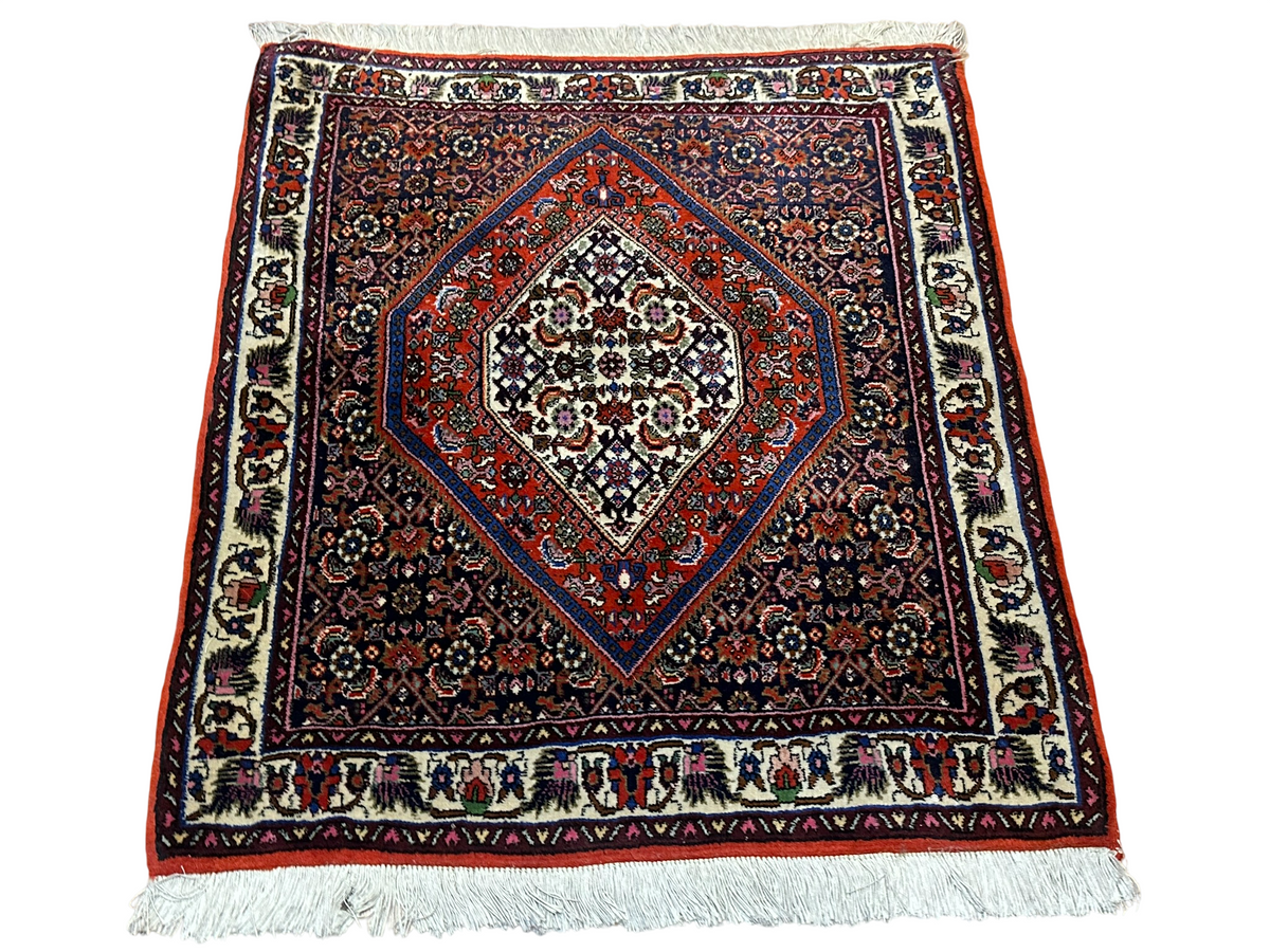 Orientteppich handgeknüpft Bidjar 87x77 cm