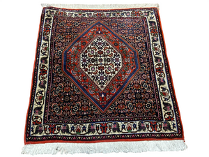 Orientteppich handgeknüpft Bidjar 87x77 cm