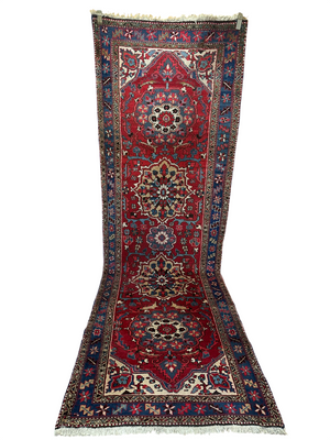 Handgeknüpfter Persischer Hamadan Läufer – 315x84 cm Wolle