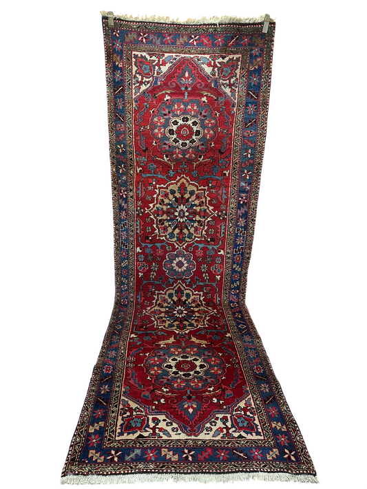 Handgeknüpfter Persischer Hamadan Läufer – 315x84 cm Wolle