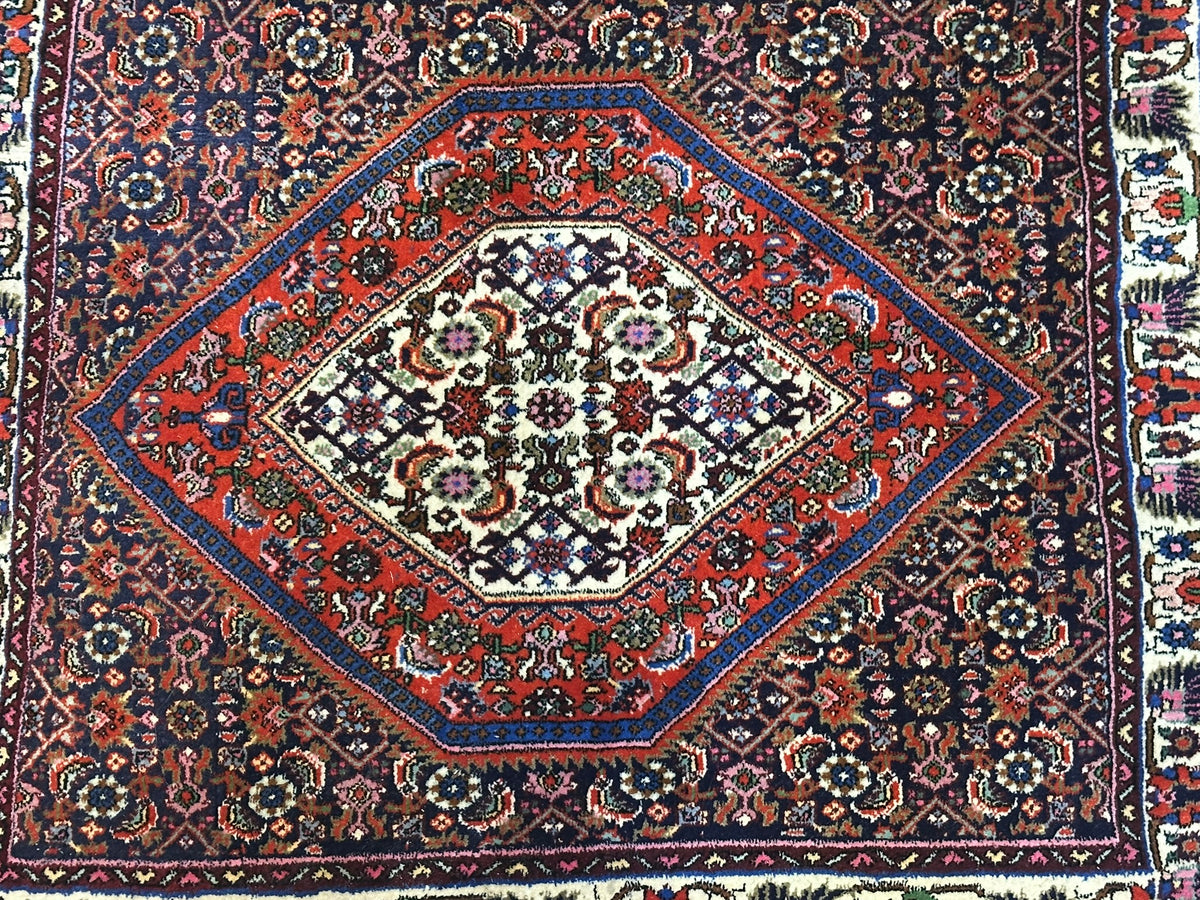 Orientteppich handgeknüpft Bidjar 87x77 cm