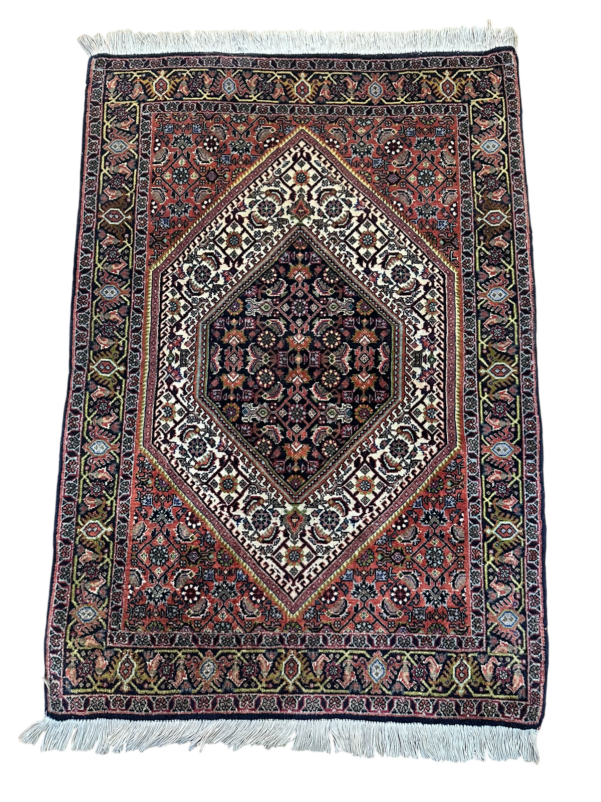 Orientteppich handgeknüpft Bidjar 110x75 cm