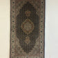 Handgeknüpfter Perser Orientteppich  Täbriz Mahi mit Seide 140x72cm
