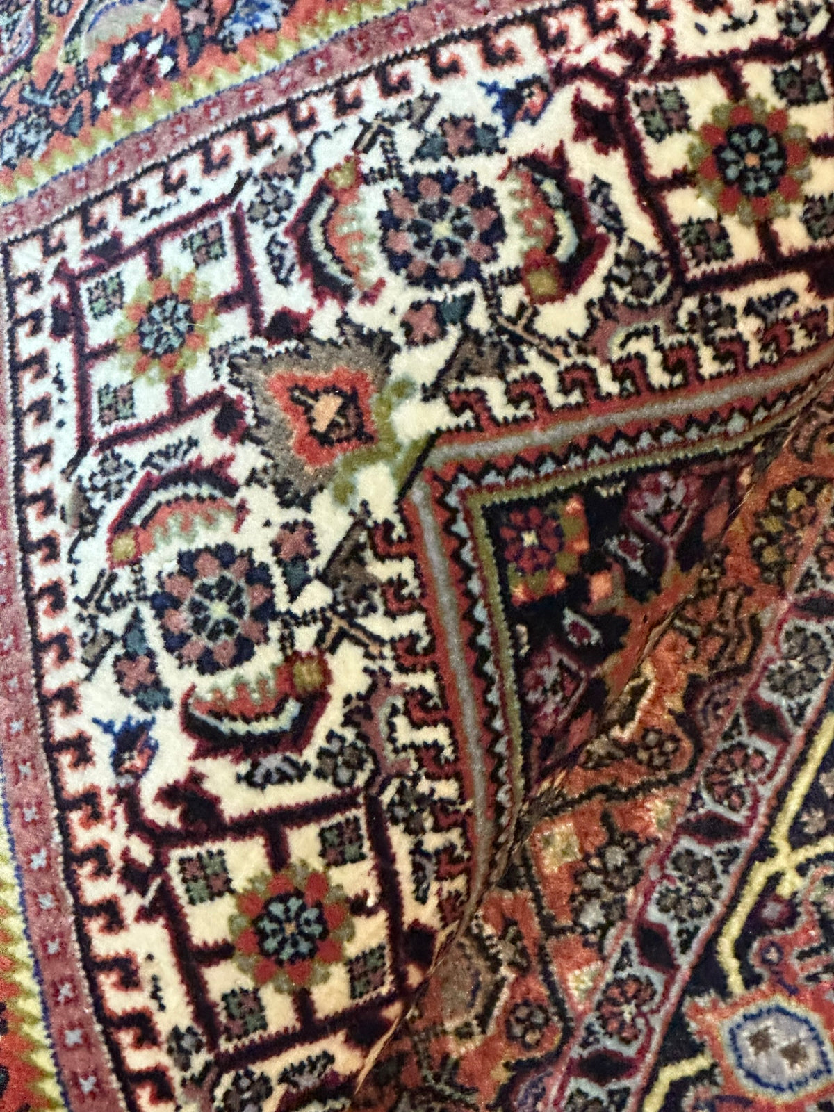 Orientteppich handgeknüpft Bidjar 110x75 cm