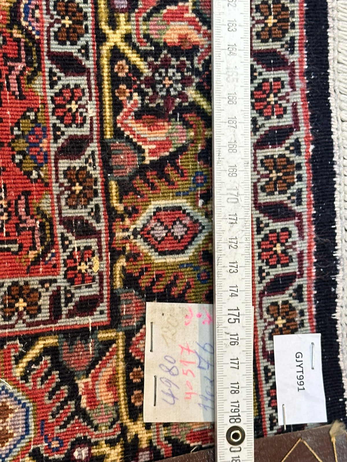 Orientteppich handgeknüpft Bidjar 110x75 cm