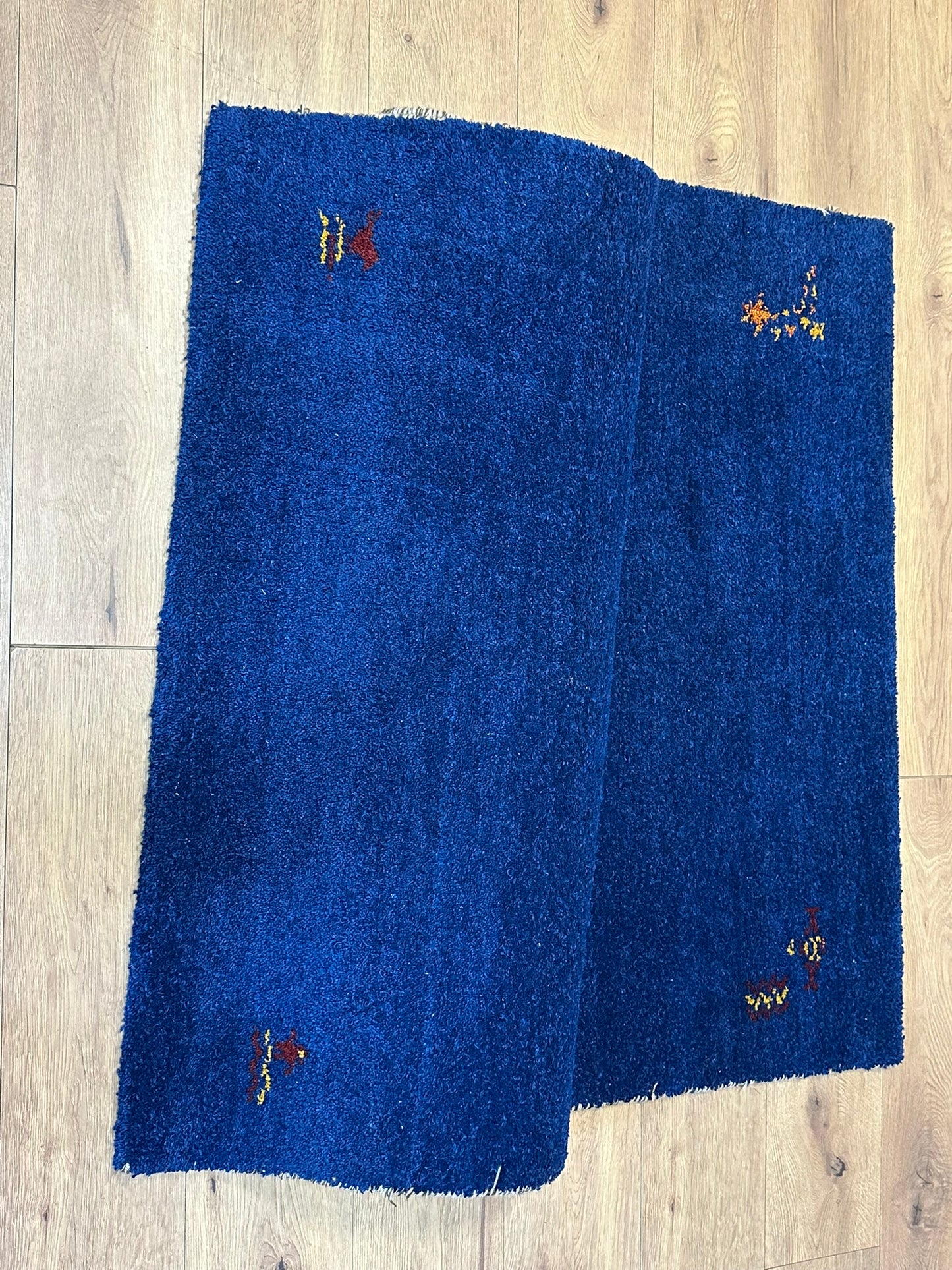 Handgeknüpfter Gabbeh Teppich Indien 180 x 118 cm