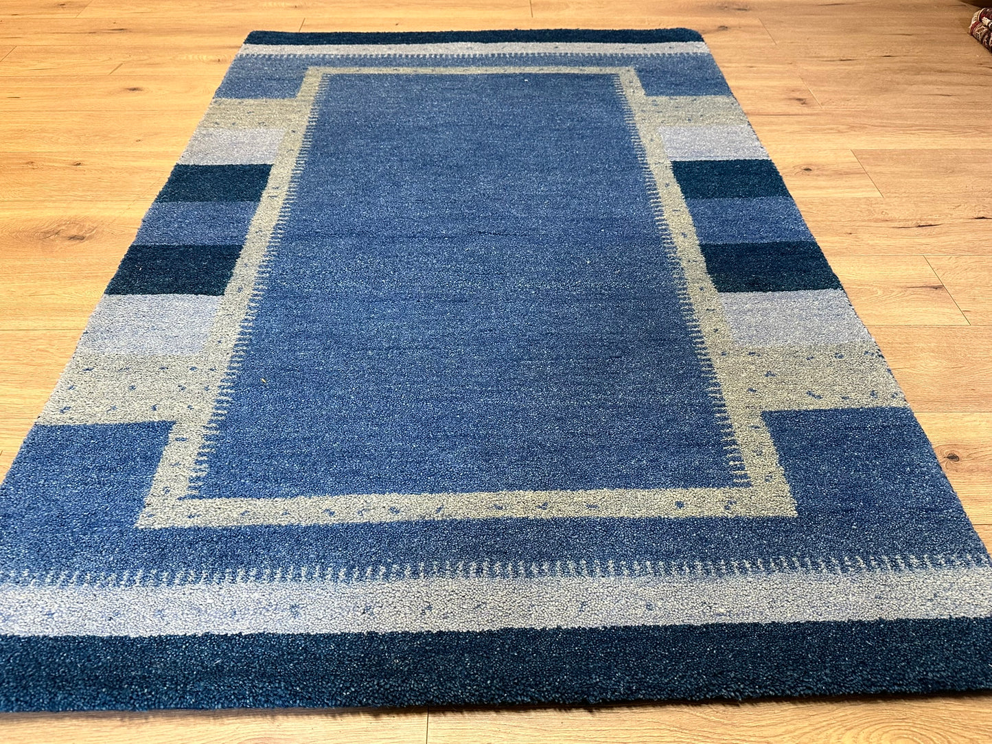 Handgeknüpfter Gabbeh Teppich Indien 182 x 124 cm