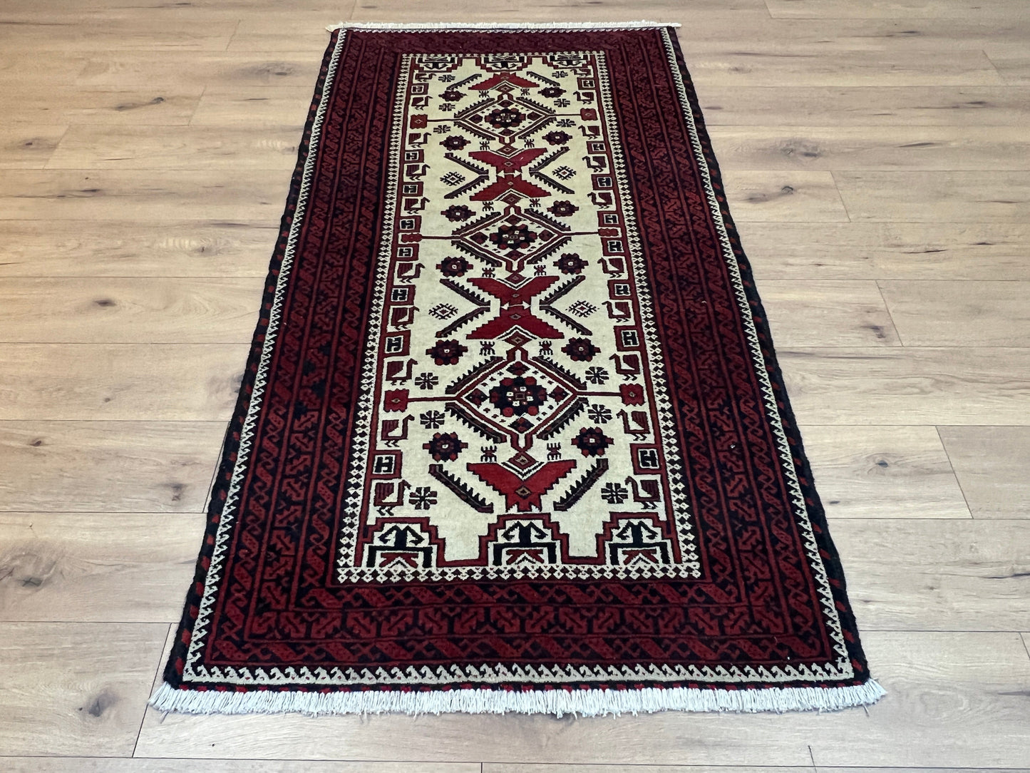 Handgeknüpfter Perser Orientteppich Beloudj 105x195 cm