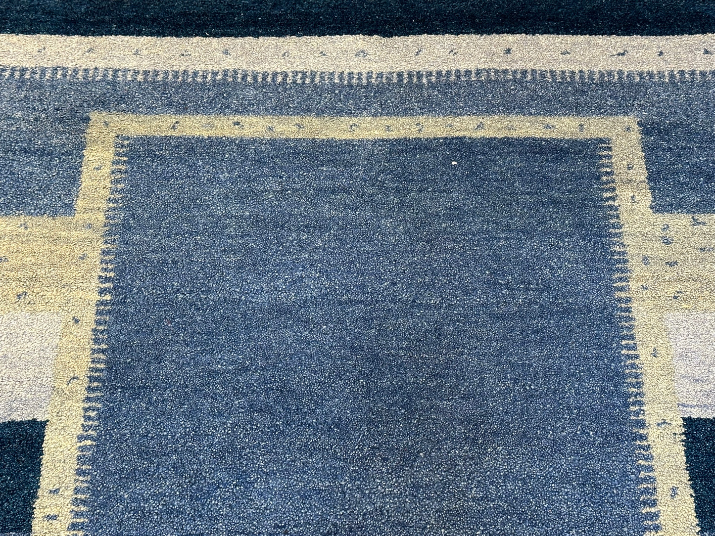 Handgeknüpfter Gabbeh Teppich Indien 182 x 124 cm