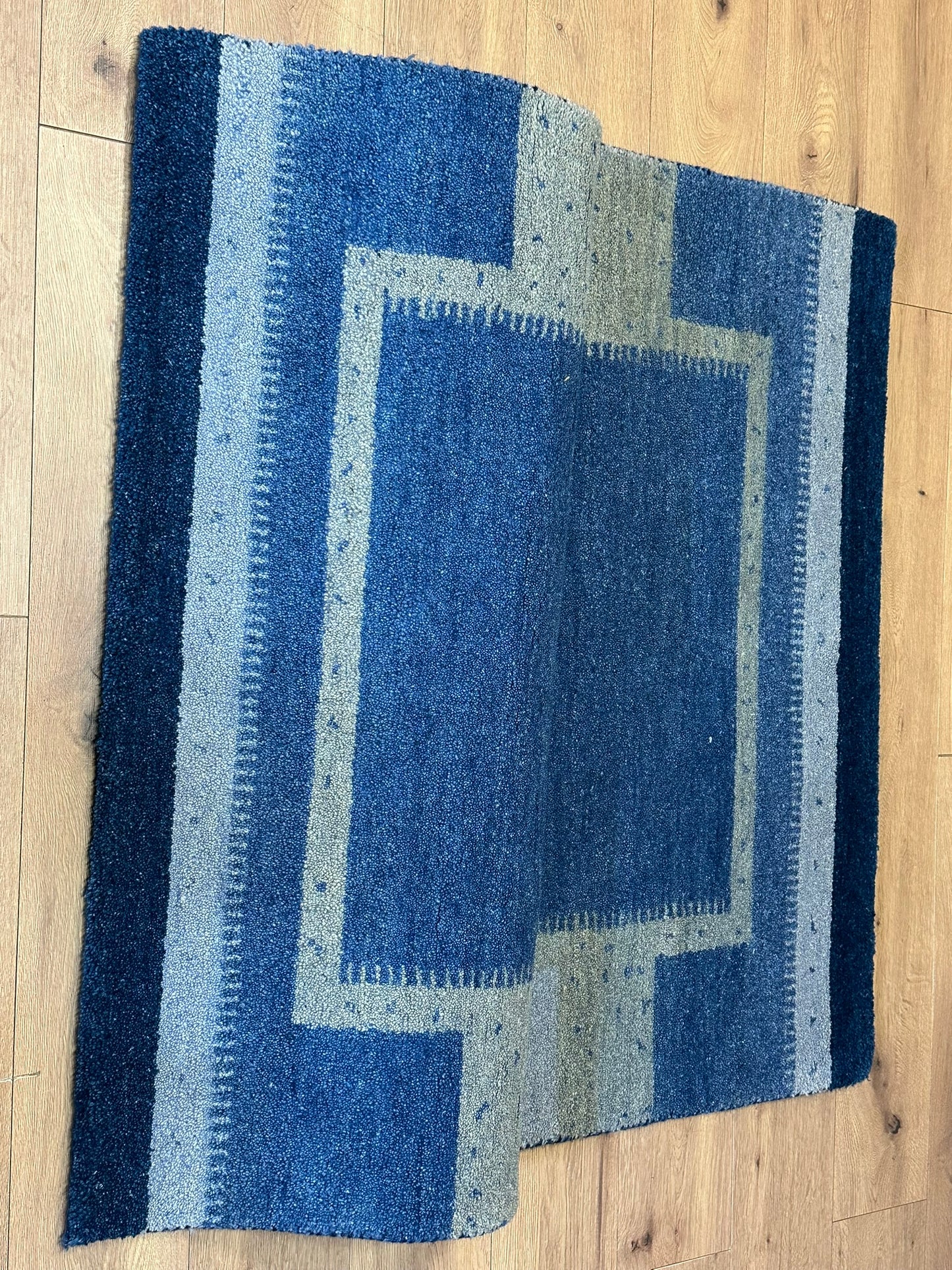 Handgeknüpfter Gabbeh Teppich Indien 182 x 124 cm