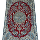 Orientteppich handgeknüpft Nain 127x84 cm Korkwolle Seide