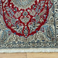 Orientteppich handgeknüpft Nain 127x84 cm Korkwolle Seide